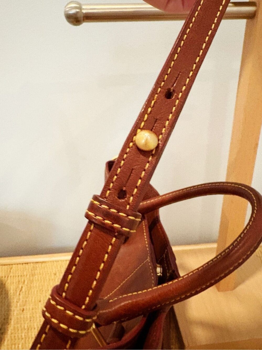 Dooney & Bourke Florentine Chelsea Handbag Italian Leather Brown - Picture 5 of 12